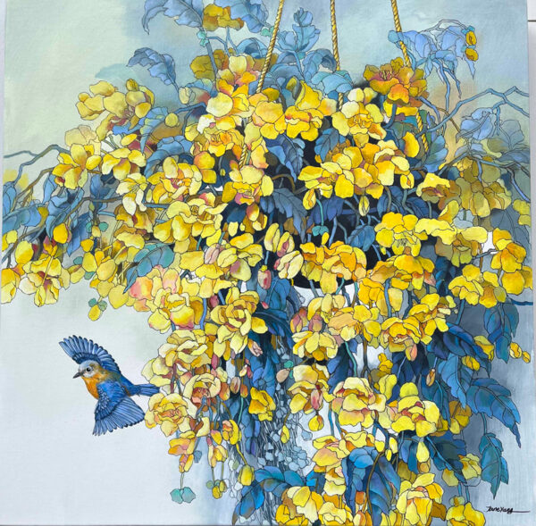 Gliding by the Begonia Grandis